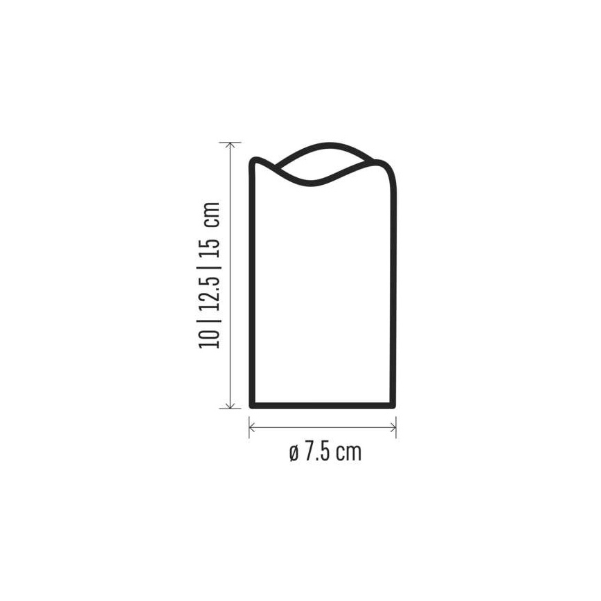 ΣΕΤ 3x Χριστουγεννιάτικα στολίδια LED 3xLED/3x3AAA + τηλεχειριστήριο