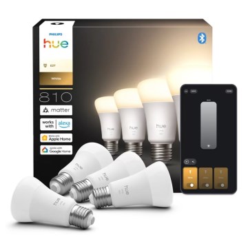 Σετ 4 τεμαχίων ρυθμιζόμενων λαμπτήρων LED Philips Hue WHITE E27/7W/230V 2700K