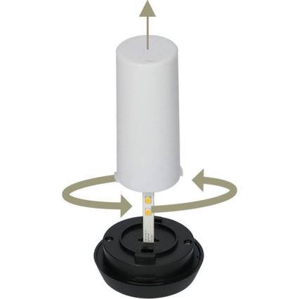 ΣΕΤ 4x LED Ηλιακό Φωτιστικό 4xLED/3,6V 1xAAA IP44 100 mAh