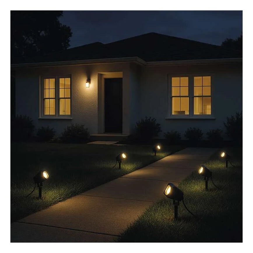 ΣΕΤ 4x LED RGBIC Dimming Εξωτερικού χώρου φωτιστικό LED/7W/230V 3000-6500K IP65 Wi-Fi Tuya