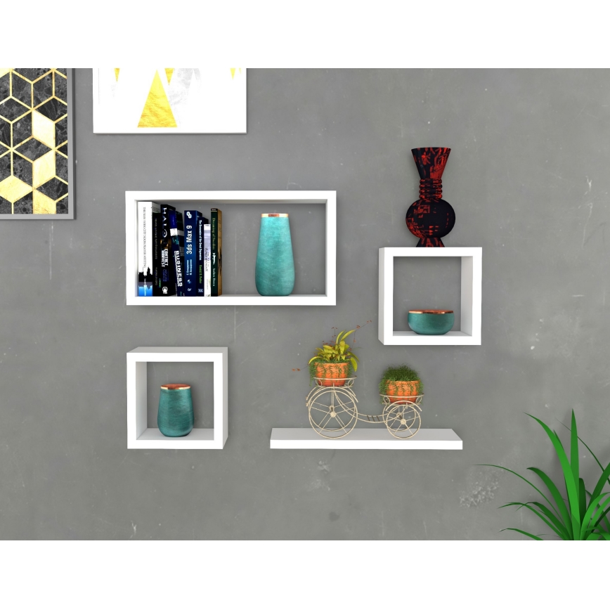 ΣΕΤ 4x Ράφια τοίχου BABI λευκό