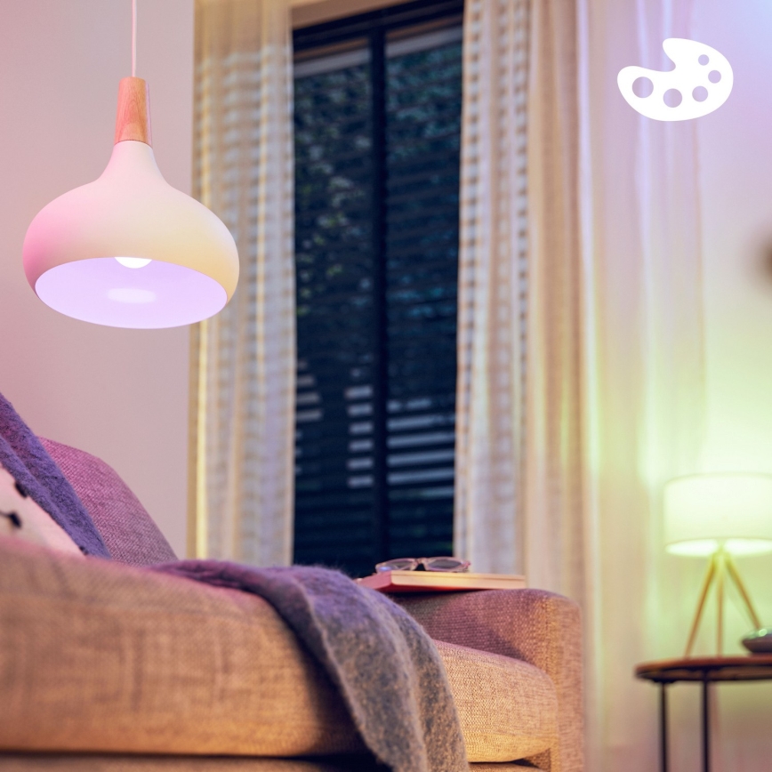 Σετ 4x LED RGB ρυθμιζόμενες λάμπες Philips SMART C37 E14/4,9W/230V 2200-6500K