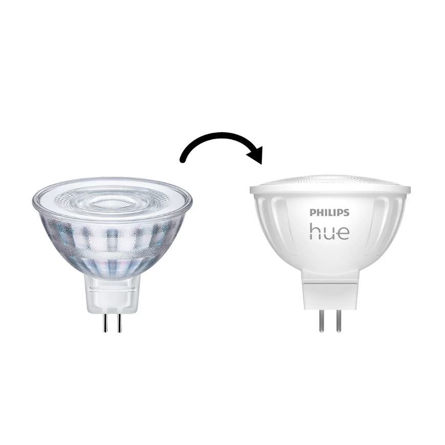 Σετ 4x LED ρυθμιζόμενες λάμπες Philips Hue WHITE AMBIANCE GU5,3/MR16/5,1W/12V 2200-6500K