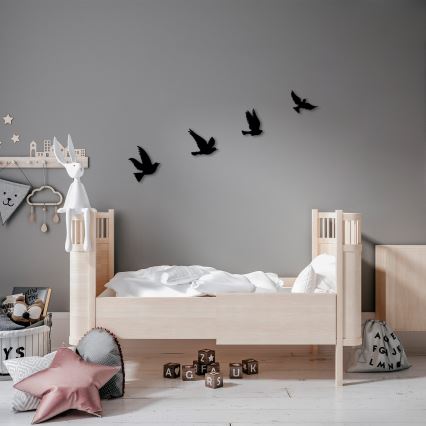 ΣΕΤ 4x Διακοσμητικά τοίχου πουλιά από μέταλλο