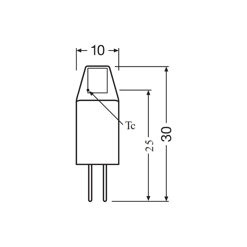 Σετ 5 τεμ. LED λαμπτήρων PIN MICRO G4, 1W, 12V, 2700K - Osram