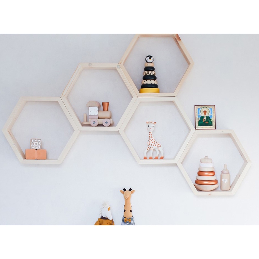 ΣΕΤ 5x Ράφια τοίχου RAF 36x31 cm έλατο