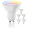 Σετ 6 τεμ. LED RGBW ρυθμιζόμενες λάμπες GU10/6,5W/230V 2700-6500K Wi-Fi - Aigostar