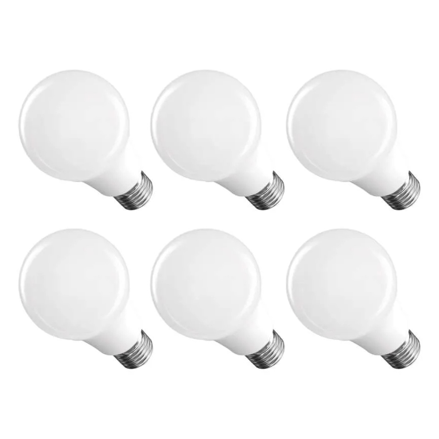 Σετ 6x LED λάμπες A60 E27/8,8W/230V 4000K