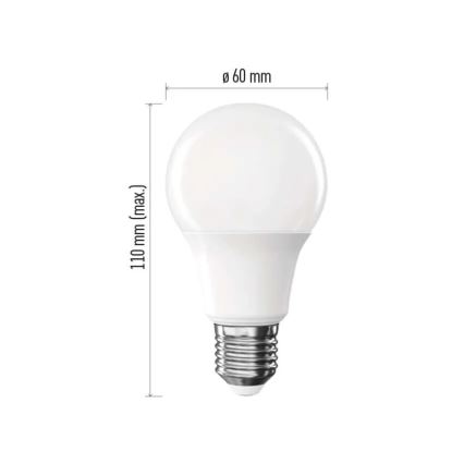 Σετ 6x LED λάμπες A60 E27/8,8W/230V 4000K