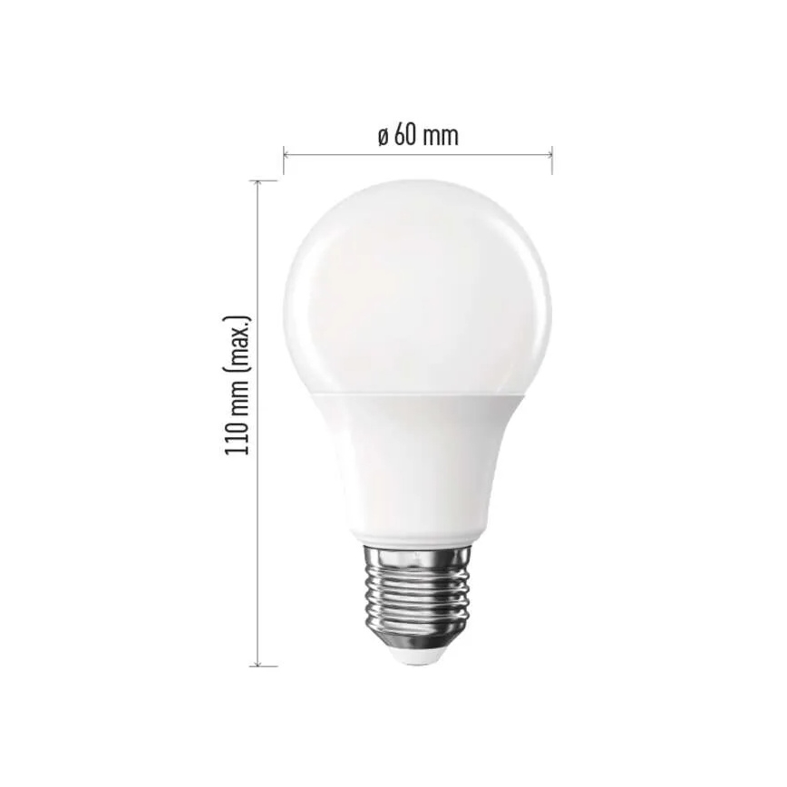 Σετ 6x LED λάμπες A60 E27/8,8W/230V 4000K