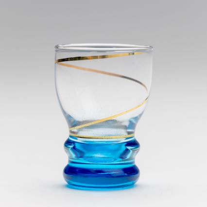 Σετ 6x σφηνοπότηρα διαφανή μπλε