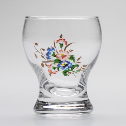 Σετ 6x ποτήρια λικέρ διαφανή - λουλούδι pattern no. 3