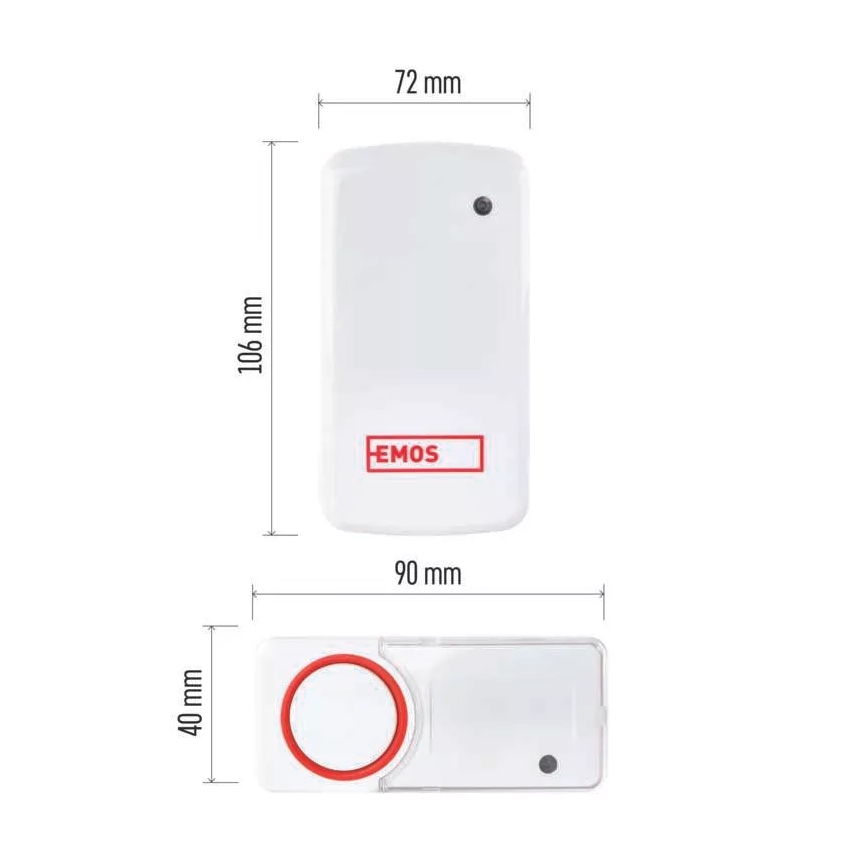 ΣΕΤ Ασύρματο κουδούνι με πρίζα + 2x μπουτόν 230V IP44