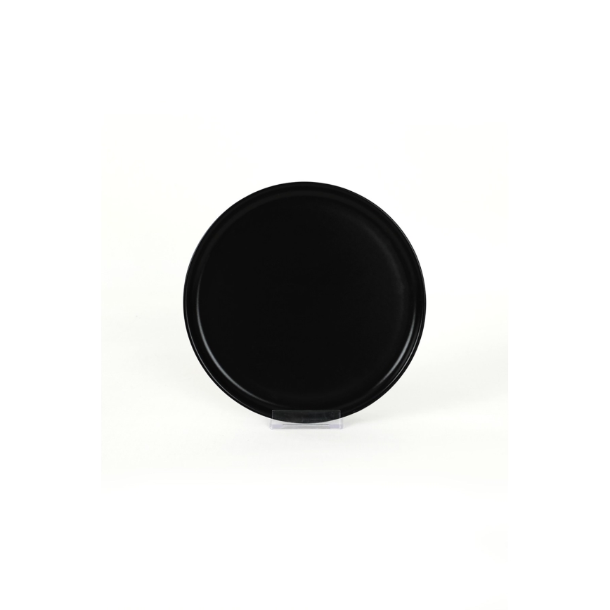 Σετ φαγητού 18 τεμ. μαύρο/κεραμικό