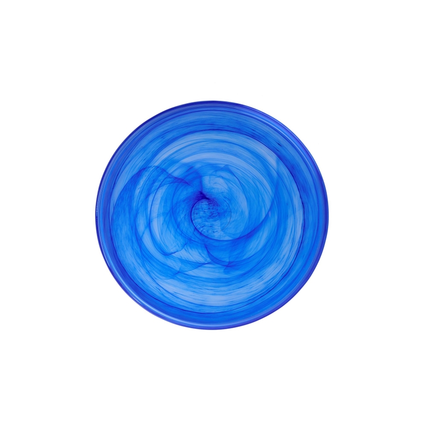 Σετ φαγητού 18 τεμαχίων, μπλε/γυαλί