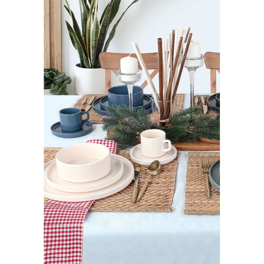 Σετ φαγητού 20 τεμαχίων, πολύχρωμο/κεραμικό (stoneware)