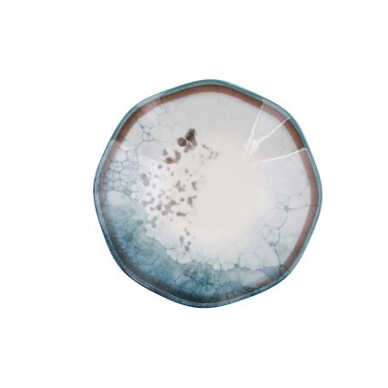 Σετ φαγητού 24 τεμ., μπλε/πορσελάνη