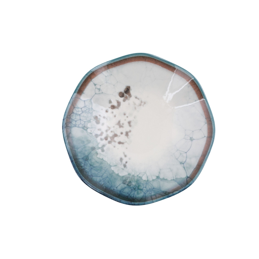 Σετ φαγητού 24 τεμ., μπλε/πορσελάνη