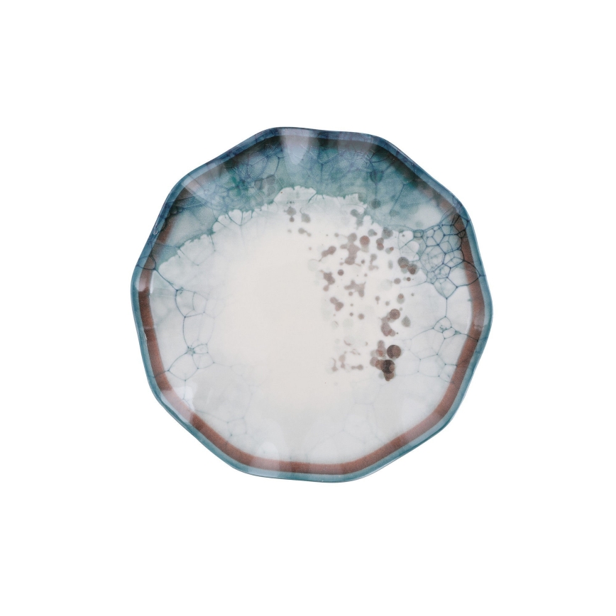 Σετ φαγητού 24 τεμ., μπλε/πορσελάνη