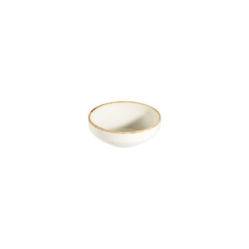Σετ φαγητού 24 τεμαχίων, λευκό/μπεζ, από πορσελάνη