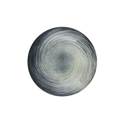 Σετ φαγητού 24 τεμαχίων, πράσινο/μαύρο, από πορσελάνη