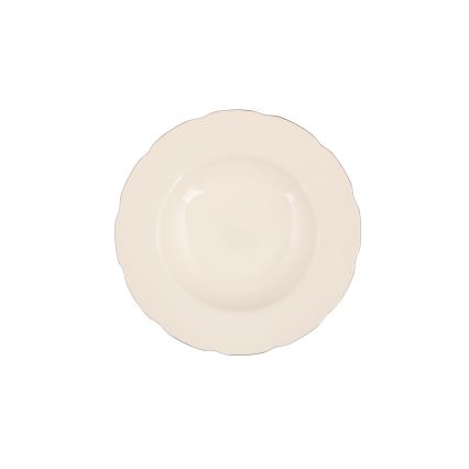 Σετ φαγητού 83 τεμ. λευκό/χάλκινο/πορσελάνη