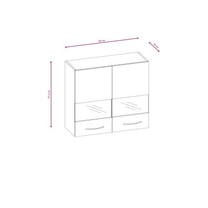 Σετ κουζίνας VALERIA 180 cm Sonoma δρυς/καφέ