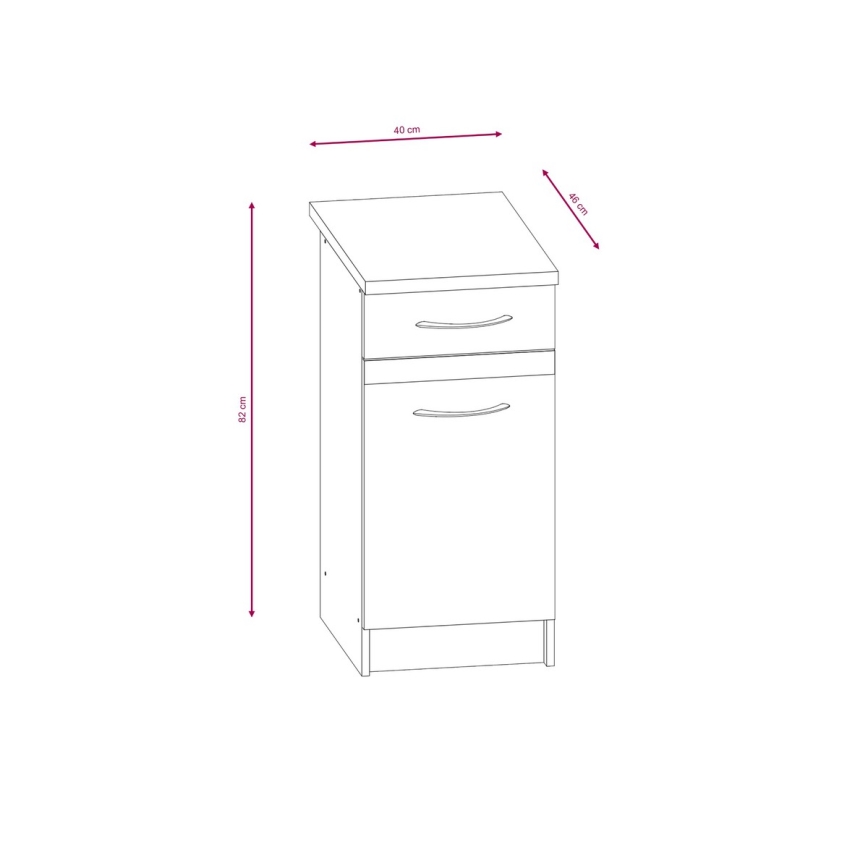 Σετ κουζίνας VALERIA 180 cm Sonoma δρυς/καφέ