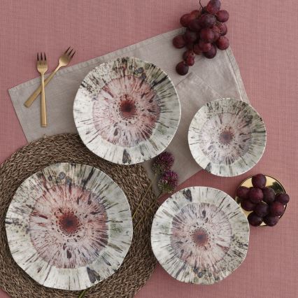 Σετ σερβίτσιου 24 τεμαχίων πολύχρωμο/πορσελάνη