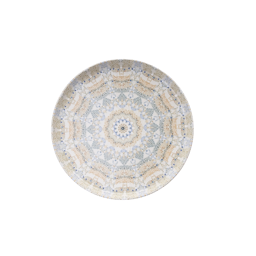 Σετ πιάτων 12 τεμ. πολύχρωμο/πορσελάνη