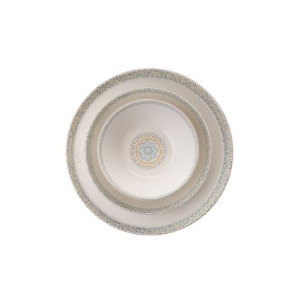 Σετ πιάτων 12 τεμαχίων, λευκό/πορσελάνη