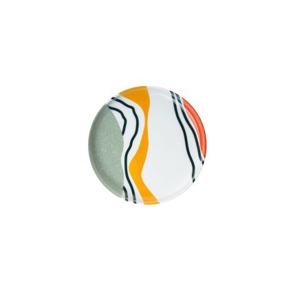 Σετ πιάτων 18 τεμ. πολύχρωμο/πορσελάνη