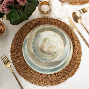 Σετ πιάτων 18 τεμ. πολύχρωμο/πορσελάνη