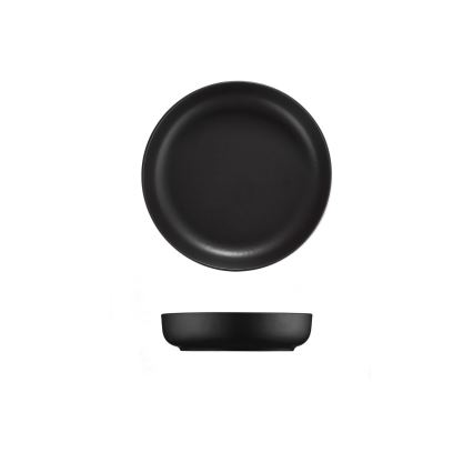 Σετ πιάτων 18 τεμ. μαύρο/πορσελάνη