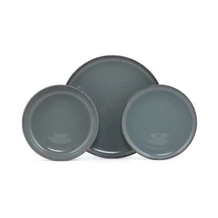 Σετ πιάτων 18 τεμαχίων, μπλε/πορσελάνη