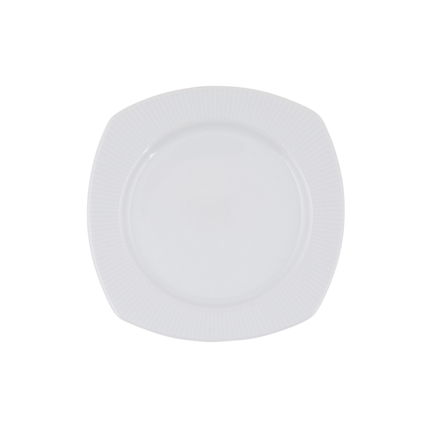 Σετ πιάτων 24 τεμ. λευκό/πορσελάνη