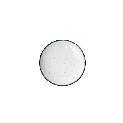 Σετ πιάτων 24 τεμ. λευκό/μαύρο/πορσελάνη