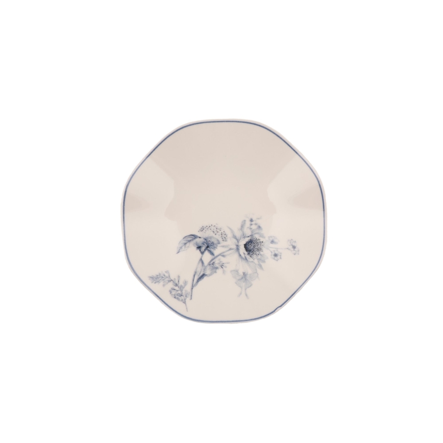 Σετ πιάτων 24 τεμ. λευκό/μπλε/πορσελάνη