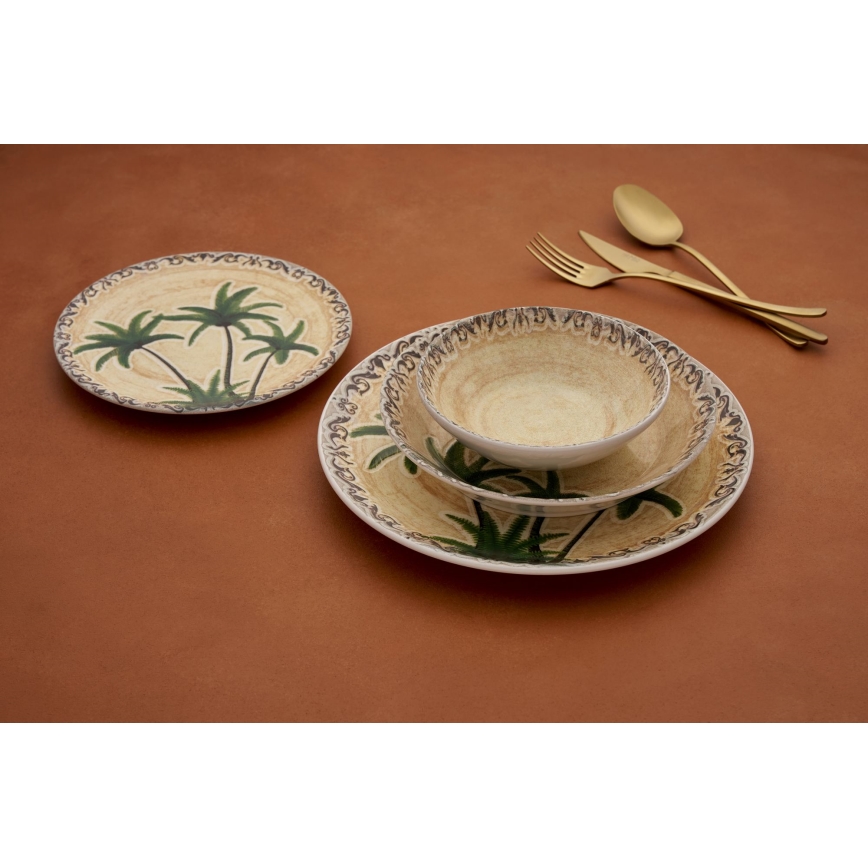 Σετ πιάτων 24 τεμ. πολύχρωμο/κεραμικό