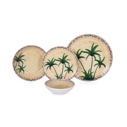 Σετ πιάτων 24 τεμ. πολύχρωμο/κεραμικό