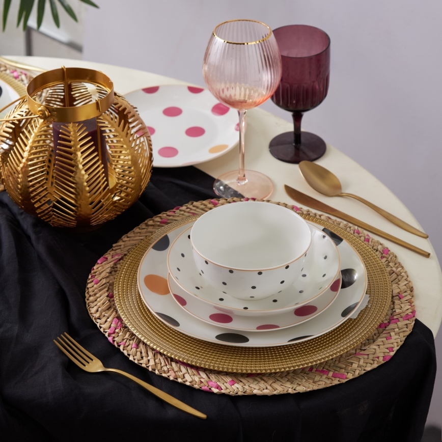 Σετ πιάτων 24 τεμ. πολύχρωμο/πορσελάνη