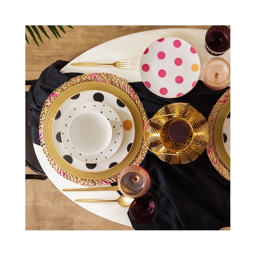 Σετ πιάτων 24 τεμ. πολύχρωμο/πορσελάνη