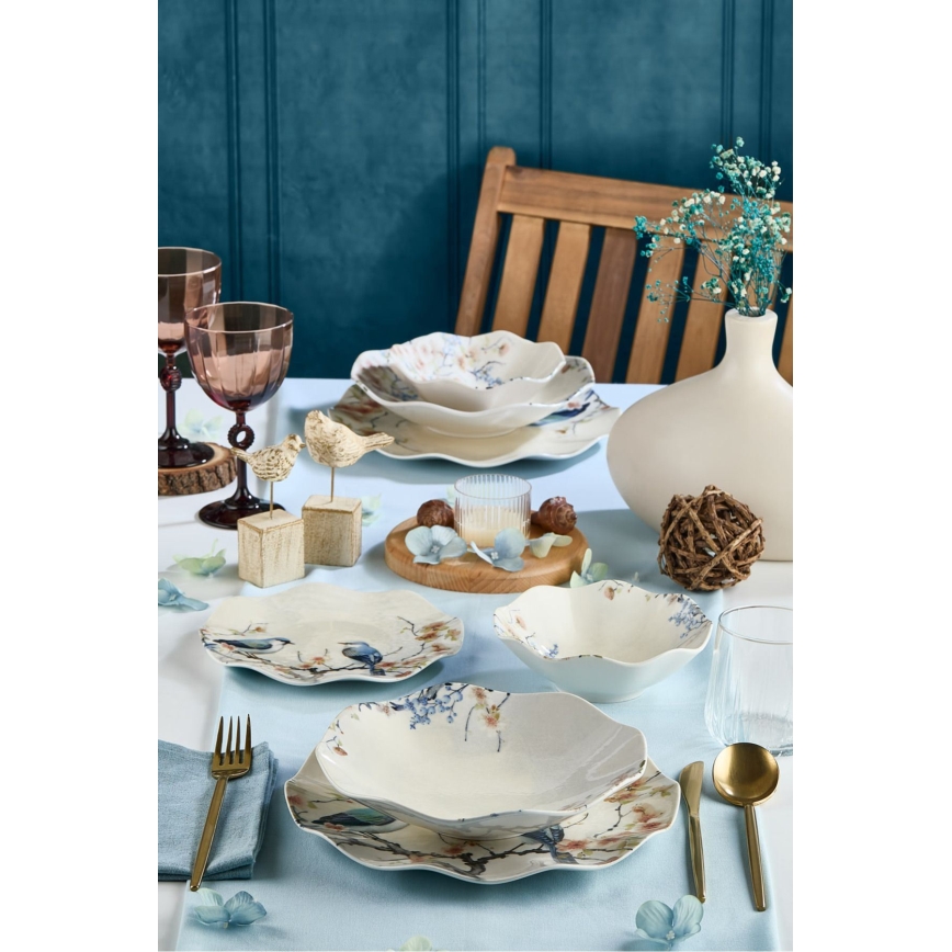 Σετ πιάτων 24 τεμ. πολύχρωμο/πορσελάνη