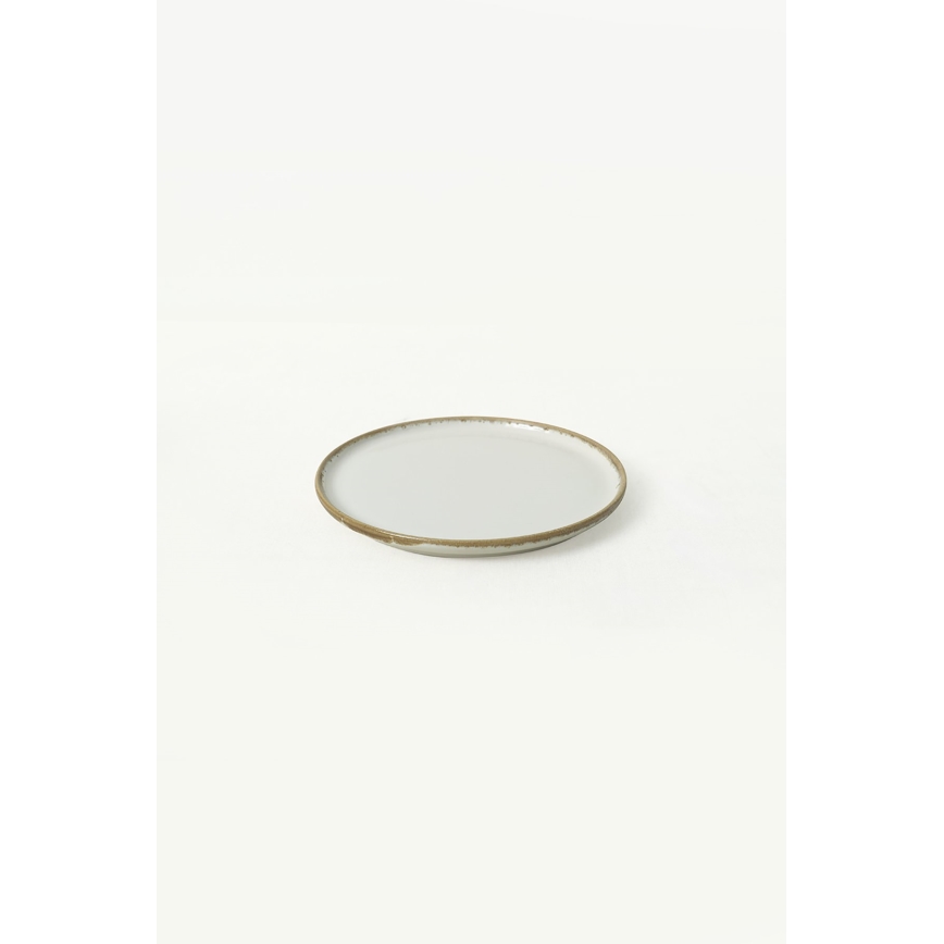 Σετ πιάτων 24 τεμ. εκρού/καφέ/κεραμικό