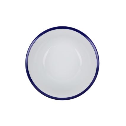 Σετ πιάτων 24 τεμαχίων από πορσελάνη, λευκό/μπλε