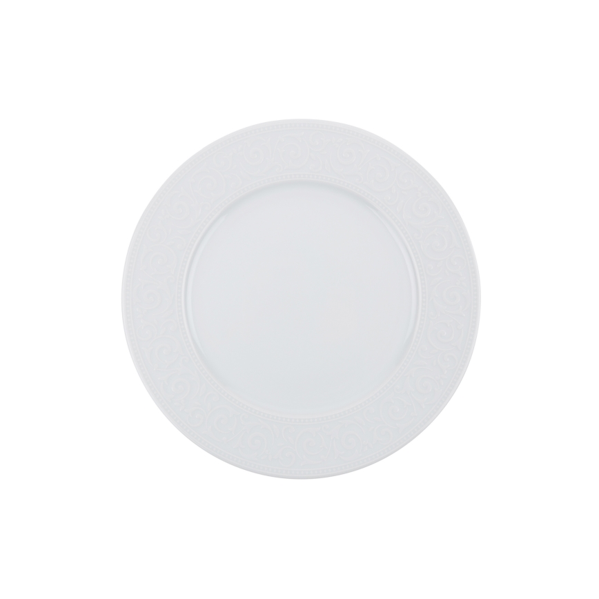 Σετ πιάτων 24 τεμαχίων, λευκό/πορσελάνη
