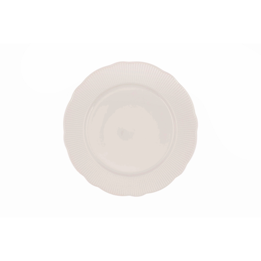 Σετ πιάτων 24 τεμαχίων, σε λευκή πορσελάνη