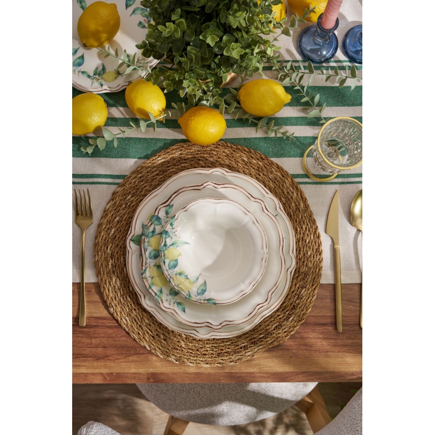 Σετ πιάτων 24 τεμαχίων πολύχρωμο/πορσελάνη