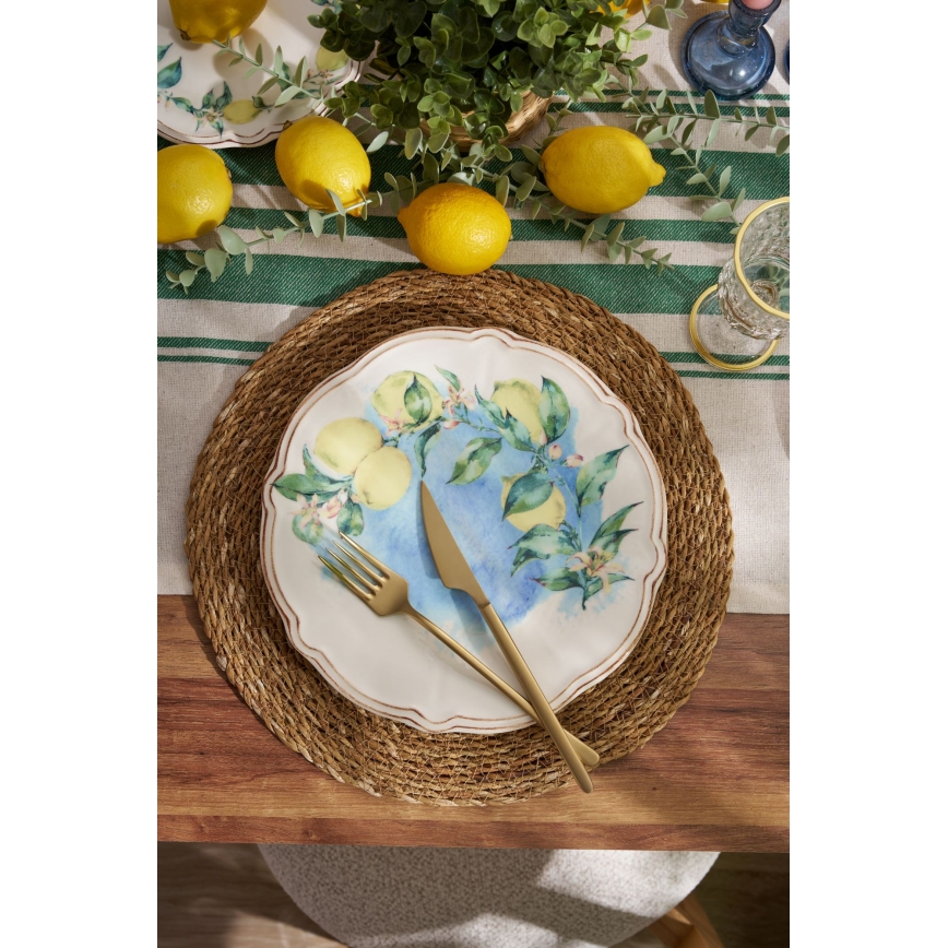 Σετ πιάτων 24 τεμαχίων πολύχρωμο/πορσελάνη