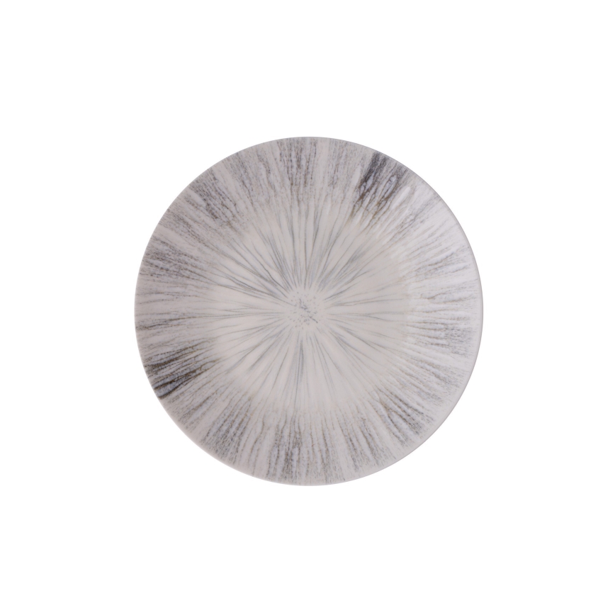 Σετ πιάτων 24 τεμαχίων, γκρι/πορσελάνη